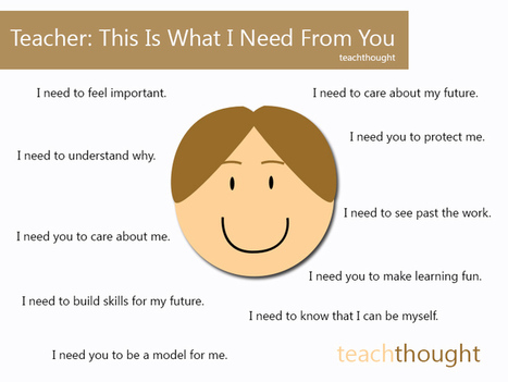 Teachers: This Is What I Need From You | #ModernEDU #Understanding #LEARNing2LEARN #LEARNingByDoing #ICT | Educational Pedagogy | Scoop.it