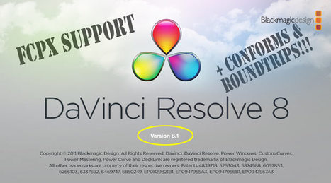 Update Alert: DaVinci Resolve 8.1: FCPX support, lots of little things | Video Breakthroughs | Scoop.it