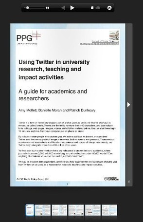 LSE: A guide to using Twitter in university research, teaching, and impact activities | Impact of Social Sciences | Social media for distance teaching and learning | Scoop.it