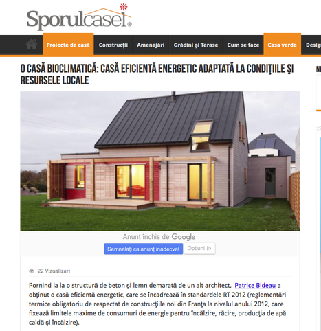 O casă bioclimatică: casă eficientă energetic adaptată la condiţiile şi resursele locale - Sporul casei ( Plumergat France 2015 / a.typique Patrice Bideau) | Architecture, maisons bois & bioclimatiques | Scoop.it