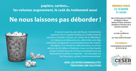 Chapelle Darblay : les intercos haussent le ton | Ceser Normandie | Organisation territoriale, élus & institutions. Citoyenneté & démocratie participative | Scoop.it