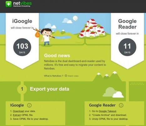 Netvibes crea página especial para migrar desde Google Reader y iGoogle | TIC & Educación | Scoop.it