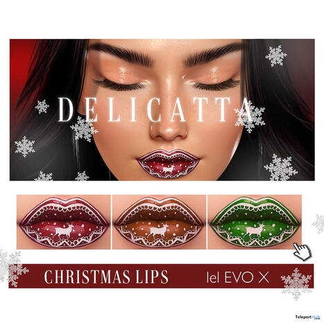 Christmas Lips Pack December 2025 Group Gift by Delicatta | Teleport Hub - Second Life Freebies | Second Life Freebies | Scoop.it