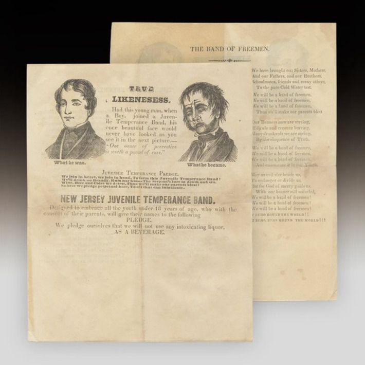 An 1840s Broadsheet for the New Jersey Juvenile Temperance Band | Cultural History | Scoop.it