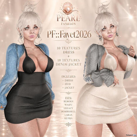 Fayet Dress Fatpack August 2026 Group Gift by Pearl Fashion | Teleport Hub - Second Life Freebies | Second Life Freebies | Scoop.it