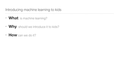 Introducing Machine Learning to kids - dale lane | Education 2.0 & 3.0 | Scoop.it