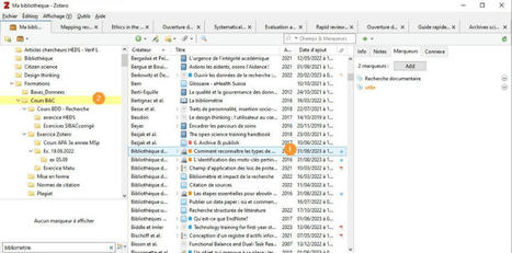 Comment recherche rapidement une référence et savoir dans quel dossier il est rangé (sic) | Zotero | Scoop.it