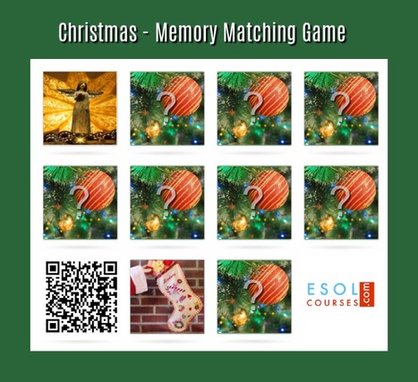 Christmas - Easy Memory Matching Game | Topical English Activities | Scoop.it