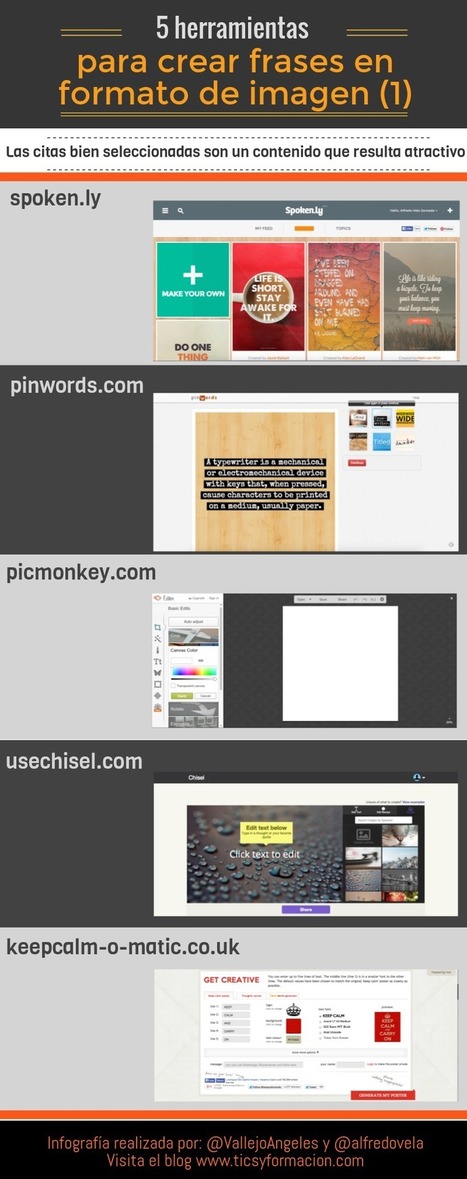 5 herramientas online para crear frases en formato de imagen (1) | TIC & Educación | Scoop.it
