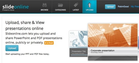 Upload and Share All Your PDF and PowerPoint Presentations With This New SlideShare Alternative: SlideOnline | Presentation Tools | Scoop.it