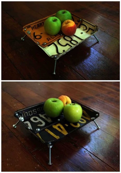License Plates Upcycled Into Bowls | 1001 Recycling Ideas ! | Scoop.it