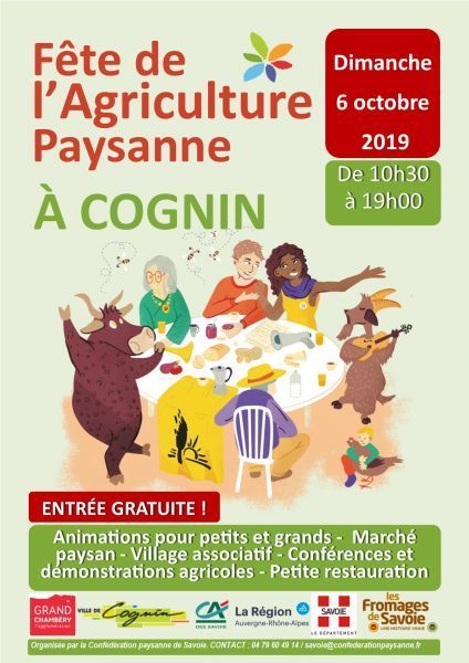 Confédération Paysanne / 73 : "Fête de l'Agriculture Paysanne, le 06/10 à Cognin | Ce monde à inventer ! | Scoop.it