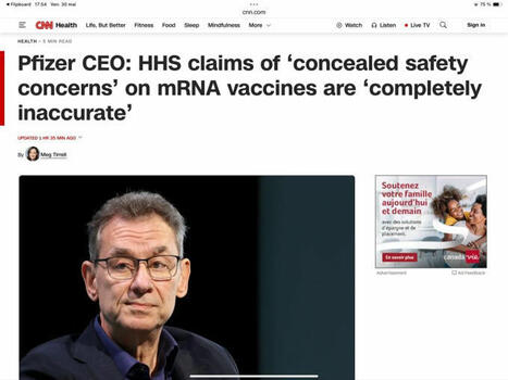 HHS 0, Pfizer 1, CDC 1. On the safety of mRNA vaccines for COVID… | Jocelyn M. | Hésitations Vaccinales: Observatoire HESIVAXs | Scoop.it