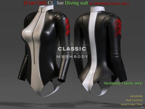 Diving Suit For Mesh Body Classic August 2021 Gift by CLBlue | Teleport Hub - Second Life Freebies | Second Life Freebies | Scoop.it