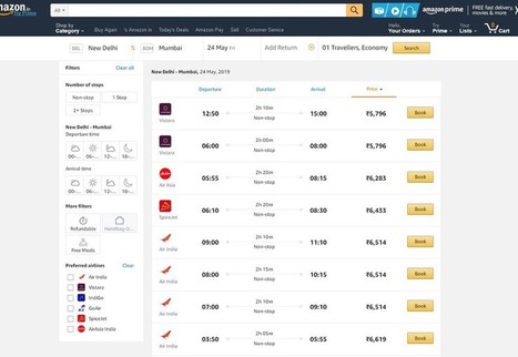 Ça y est, Amazon se lance dans la vente de billets d'avion - Tour Hebdo | (Macro)Tendances Tourisme & Travel | Scoop.it