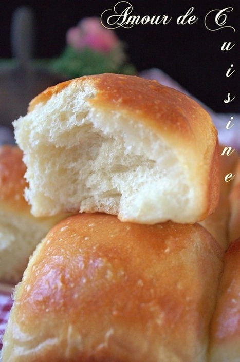 petits pains pour burger ou hot dog -Amour de cuisine | Plats et recettes rapides, idées de menu de semaine sain et facile | Scoop.it