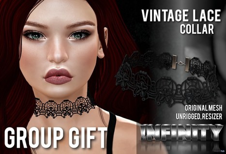 Vintage Lace Collar Group Gift by !NFINITY | Teleport Hub - Second Life Freebies | Second Life Freebies | Scoop.it