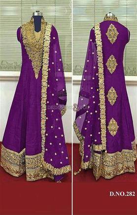 high neck anarkali dress
