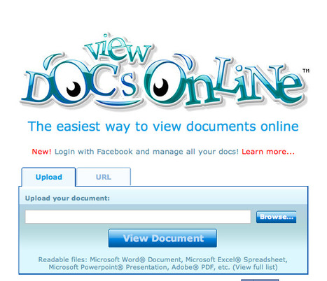 View Docs Online - The easiest way to view documents online | Digital Delights for Learners | Scoop.it