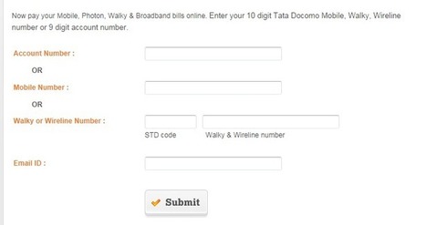 Www Tatadocomo Com Docomo Bill Payment Online