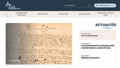 Un site internet rénové pour les Archives de l'Yonne | La Bibliothèque de l'École nationale des chartes-PSL vous accompagne dans la préparation aux concours | Scoop.it