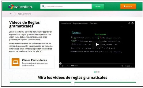 Aprende o repasa las reglas gramaticales del español con Educatina | TIC & Educación | Scoop.it