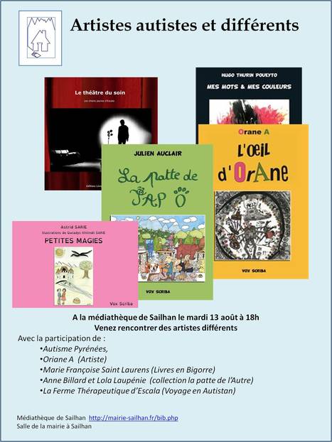 Rencontre sur l'autisme à la médiathèque de Sailhan le 13 août | Vallées d'Aure & Louron - Pyrénées | Scoop.it