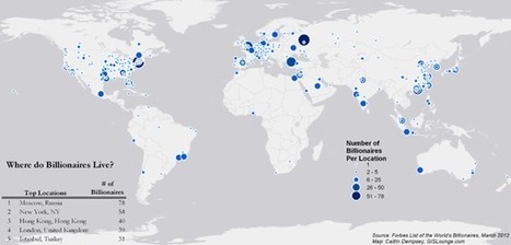 Geography of Billionaires: Mapping Nationalities and Residency - GIS Lounge | Mr Tony's ICT Stuff | Scoop.it