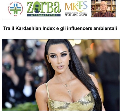 Una provocazione semiseria: Tra il Kardashian Index e gli influencers ambientali | Coordinamento ISDE Emilia Romagna per &ldquo;Salute e inquinamento atmosferico nelle citt&agrave; italiane&rdquo; | Scoop.it