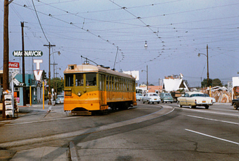 Streetcars along the Crenshaw/LAX Line alignment from the mid-1950s compared to today | 90045 Trending | Scoop.it