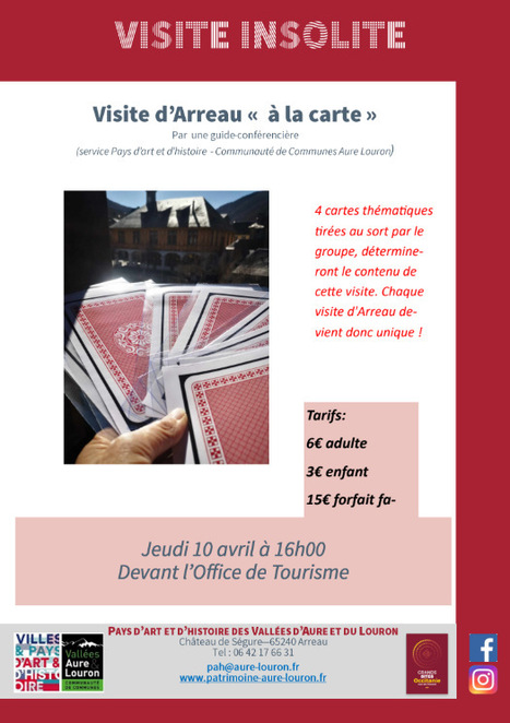 Visite insolite d'Arreau le 10 avril | Vallées d'Aure & Louron - Pyrénées | Scoop.it