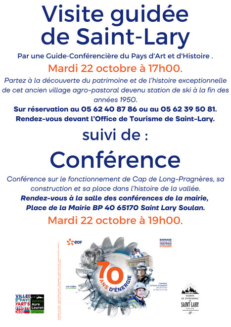 Visite guidée de Saint-Lary et conférence sur le dispositif hydroélectrique Cap-de-Long - Pragnères le 22 octobre | Vallées d'Aure & Louron - Pyrénées | Scoop.it