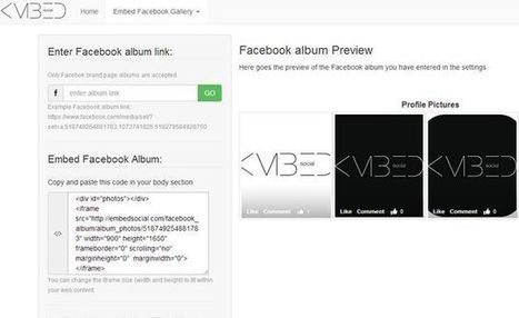 Embed Social, insertar álbumes de Facebook en tu sitio fácilmente | TIC & Educación | Scoop.it