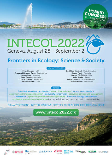 INTECOL 2022 - Frontiers in Ecology : Science & Society | Biodiversité | Scoop.it