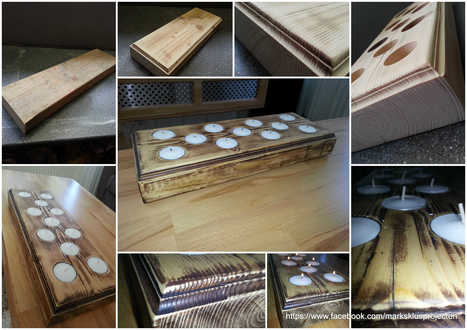 Candles Tray Made Of Recycled Pallet Wood | 1001 Pallets ideas ! | Scoop.it