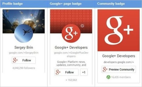 Google Plus Rolls Out New Badges, Embeddable On Your Website | Technology in Business Today | Scoop.it