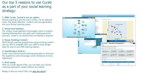 Create Rich, Active and Social eLearning with Curatr | 21st Century Tools for Teaching-People and Learners | Scoop.it