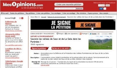 La pétition « Sauvons la Gela » adressée à Nathalie KOSCIUSKO-MORIZET | Sauvons la Gela ! | Vallées d'Aure & Louron - Pyrénées | Scoop.it