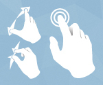Touch Gesture Icons | Mobile Tuxedo | photoshop ressources | Scoop.it