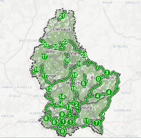 Itinéraires nationaux — Portail des travaux publics // #Luxembourg | Pistes cyclables | #Cyclisme #Cycling | Luxembourg (Europe) | Scoop.it