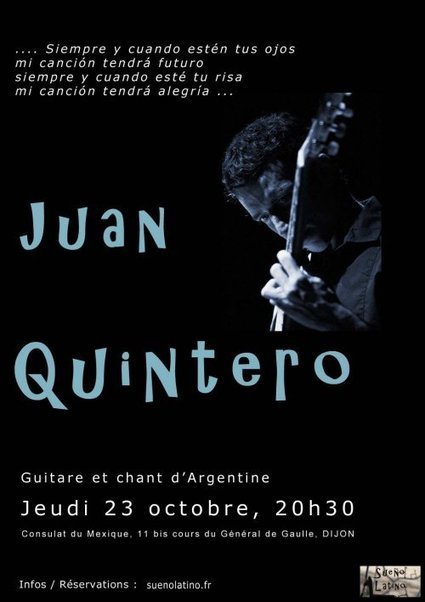 Concert de Juan Quintero à Dijon | Veille Éducative - L'actualité de l'éducation en continu | Scoop.it