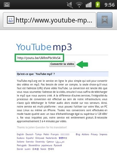 Convertir des vidéos YouTube en MP3 en ligne avec un Smartphone ! #SMO #Geek #Mobile | L'E-Réputation | Scoop.it