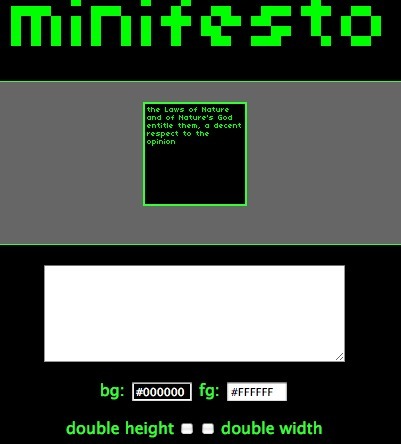 minifesto - make your own animated text icon | Digital Delights - Images & Design | Scoop.it