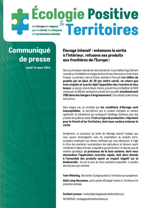 Élevage intensif : entamons la sortie à l’intérieur, refusons ses produits aux frontières de l’Europe ! | Re Re Cap | Scoop.it