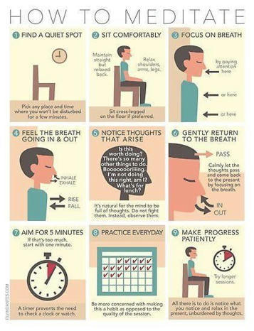 How To Meditate In 9 Simple Steps | Daily Infographic | Help and Support everybody around the world | Scoop.it