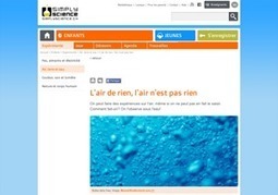 Sciences : invitez l'air dans votre classe ! | Ressources d'apprentissage gratuites | Scoop.it