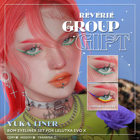 Yuka BOM Liner Set For Lelutka EvoX December 2022 Group Gift by REVERIE | Teleport Hub - Second Life Freebies | Second Life Freebies | Scoop.it