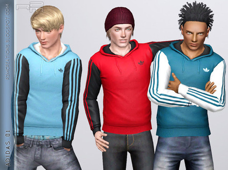 Adidas's Hoodie for male ~ R2M Creations | Les Sims | Scoop.it
