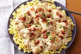 recette de Poulet en sauce avec bacon et oignon &agrave; la mijoteuse - Kraft Canada | La Gastronomie | Scoop.it