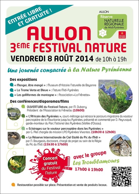 Troisième Festival Nature d’Aulon, le Vendredi 8 Août 2014 | La réserve naturelle d'Aulon | Vallées d'Aure & Louron - Pyrénées | Scoop.it